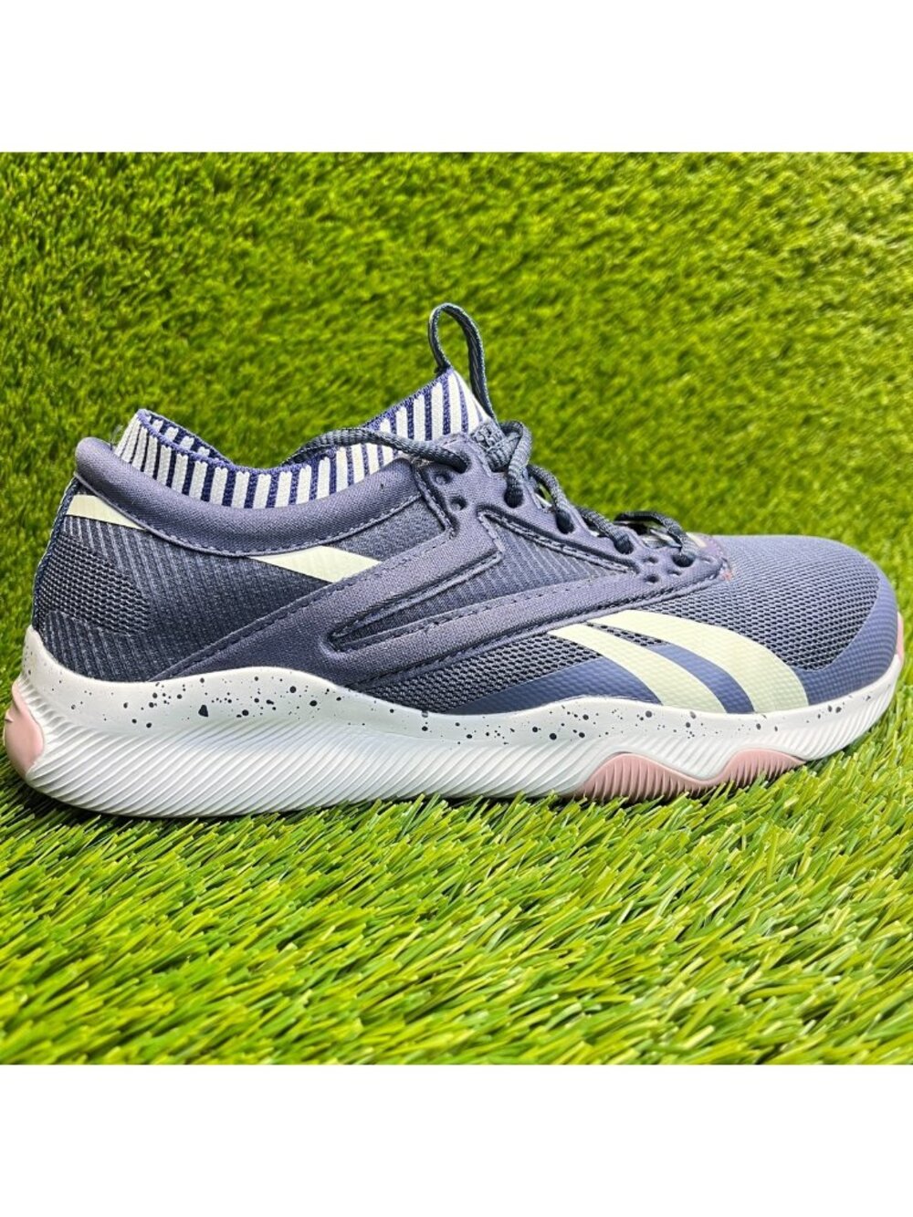 Reebok HIIt TR Womens Size 8W Blue White Pink Composite Toe Safety Work Shoes